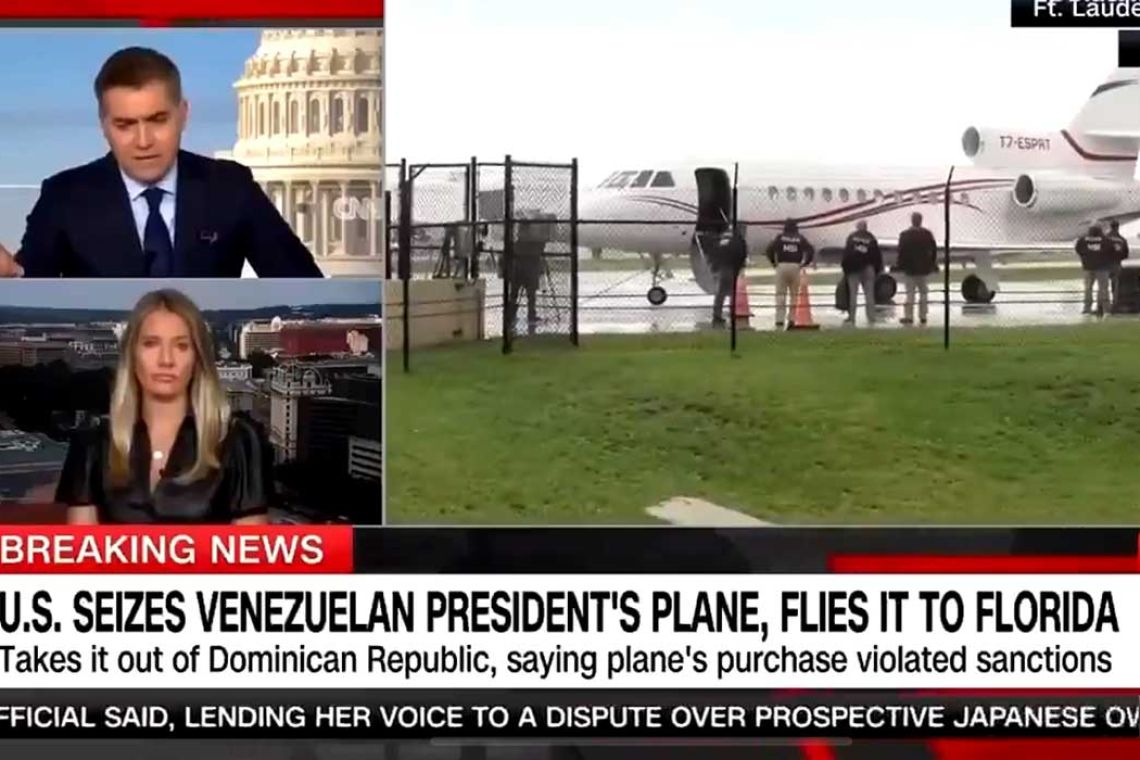 Les États-Unis ont volé l'avion officiel du président vénézuélien Nicolas Maduro